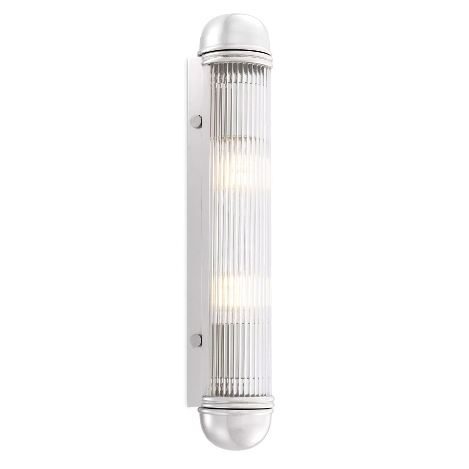 Auburn Wall Lamp Nickel/Glass 40cm Eichholtz Auburn Wall Lamp Nickel/Glass 40cm