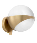 Wilson Wall Lamp Brass/White 19cm Eichholtz Wilson Wall Lamp Brass/White 19cm