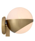 Wilson Wall Lamp Brass/White 19cm Eichholtz Wilson Wall Lamp Brass/White 19cm