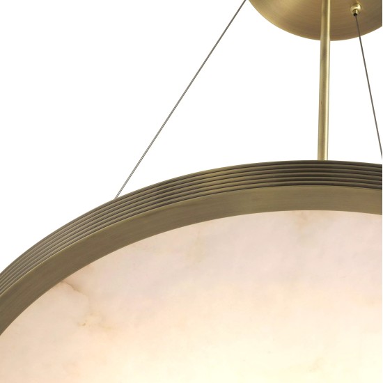 Pullman Chandelier Brass/White 70cm Pullman Chandelier Brass/White 70cm