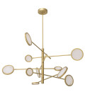 Domani Chandelier Brass/White 136cm Eichholtz Domani Chandelier Brass/White 136cm