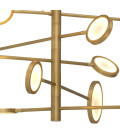 Domani Chandelier Brass/White 136cm Eichholtz Domani Chandelier Brass/White 136cm