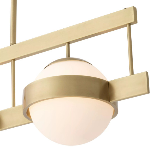 Biba Chandelier Brass/White 140cm Biba Chandelier Brass/White 140cm