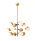 Cona S ljuskrona mässing/vit/svart 94cm Eichholtz Cona S ljuskrona mässing/vit/svart 94cm