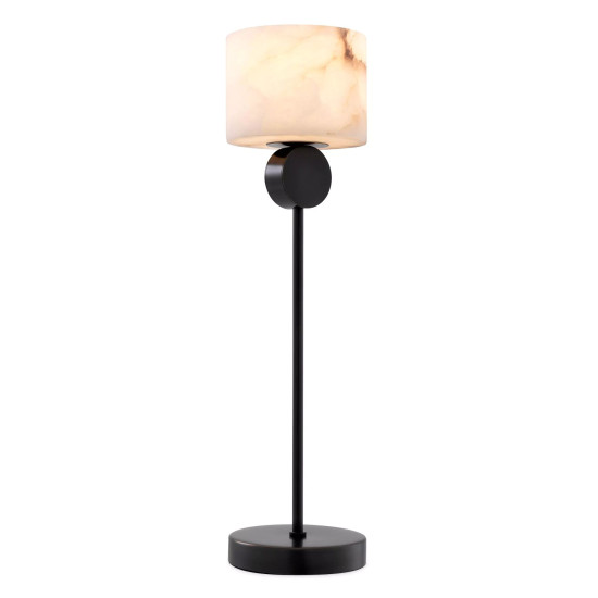 Etruscan bordslampa brons/vit 76cm