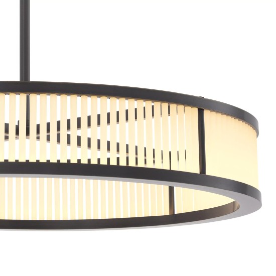 Thibaud S takkrona brons/glas 70 cm