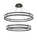 Damien Double Chandelier Bronze/Glass 85cm Eichholtz Damien Double Chandelier Bronze/Glass 85cm