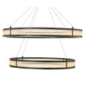 Damien Double Chandelier Bronze/Glass 85cm Eichholtz Damien Double Chandelier Bronze/Glass 85cm