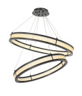 Damien Double Chandelier Bronze/Glass 85cm Eichholtz Damien Double Chandelier Bronze/Glass 85cm
