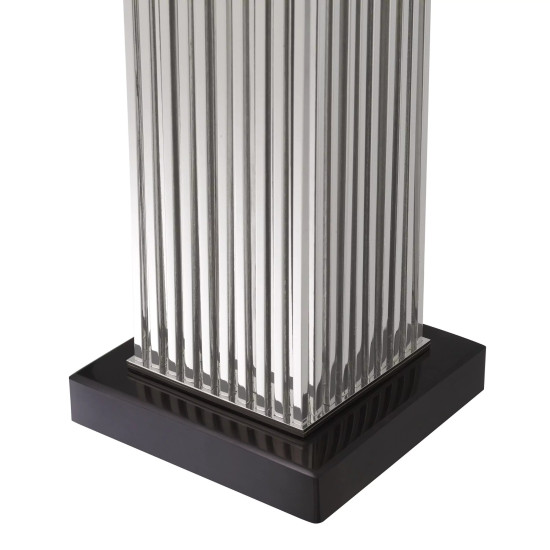 Viggo bordslampa nickel/vit 87 cm