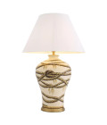 Hernando bordslampa beige/mässing/vit 86cm