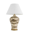Hernando bordslampa beige/mässing/vit 86cm