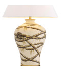 Hernando bordslampa beige/mässing/vit 86cm