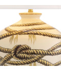 Hernando bordslampa beige/mässing/vit 86cm