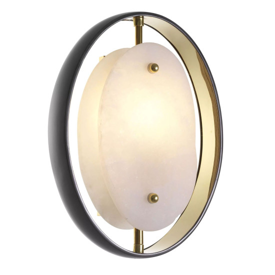 Trissoni Wall Lamp Gunmetal/Gold/White 29.5cm