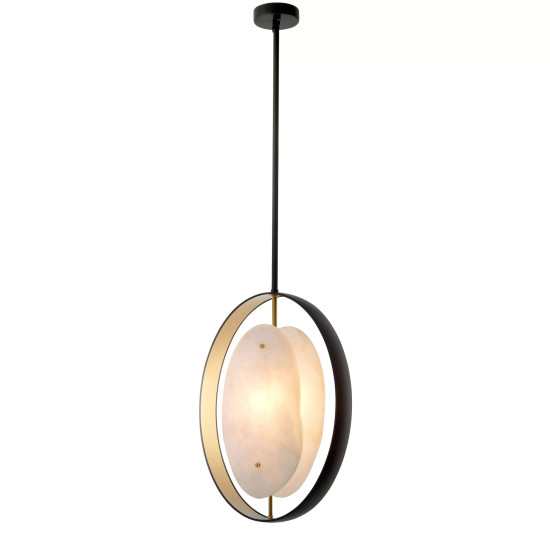 Trissoni takkrona gunmetal/guld/vit 43 cm