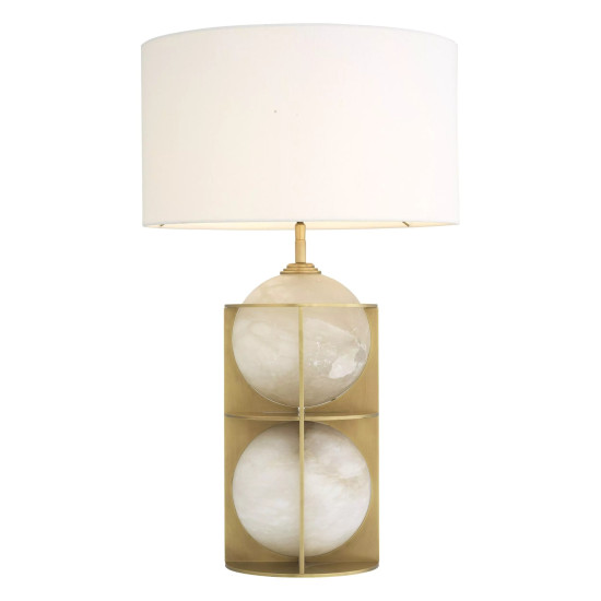 Eternity bordslampa mässing/vit 75 cm Eternity bordslampa mässing/vit 75 cm