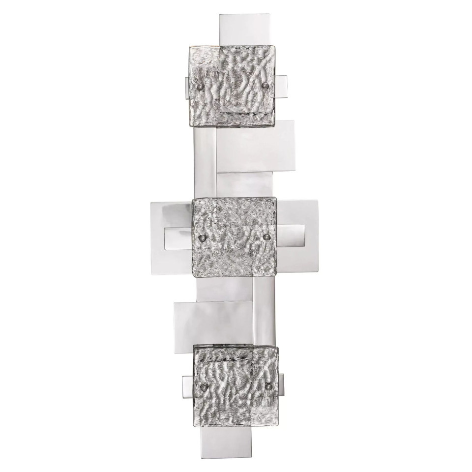 Langham vägglampa nickel/glas 77cm