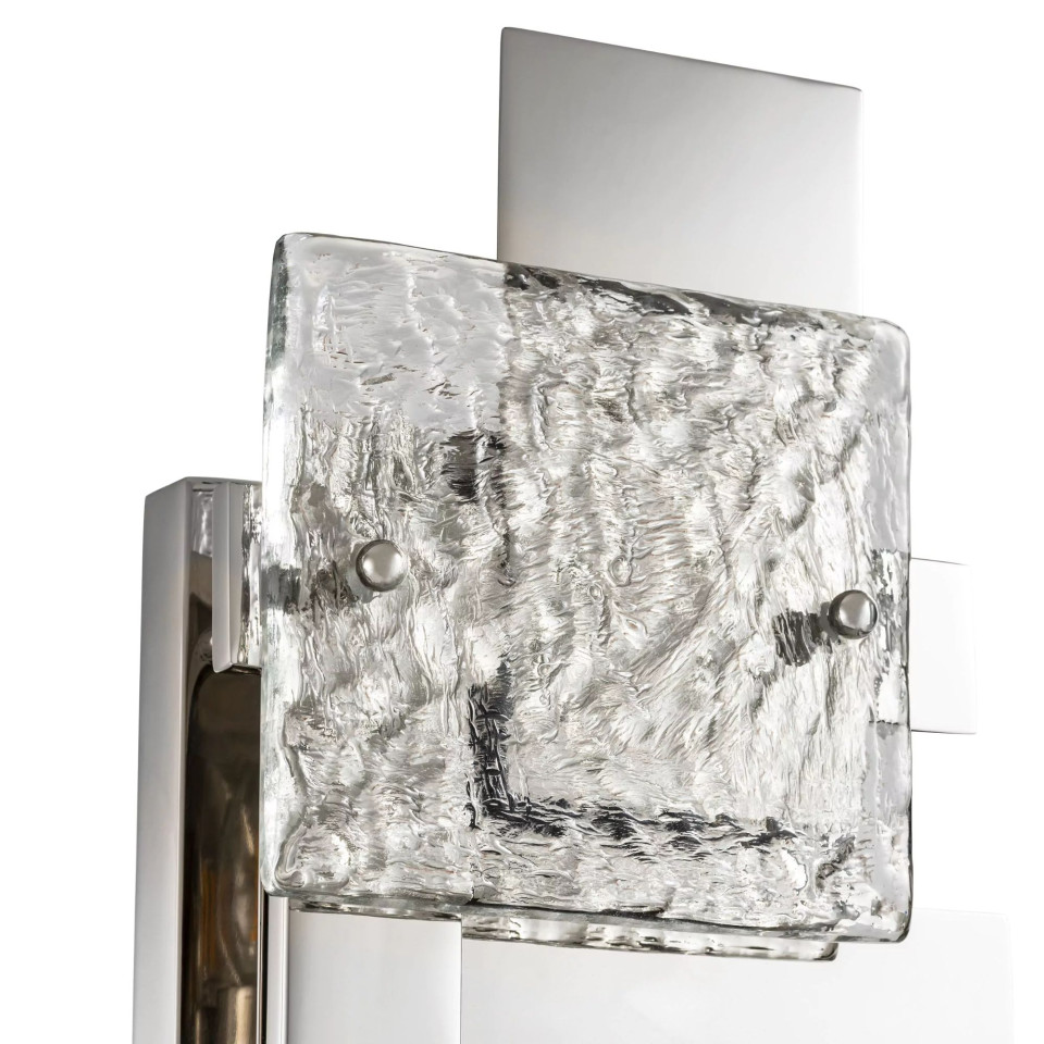 Langham vägglampa nickel/glas 77cm