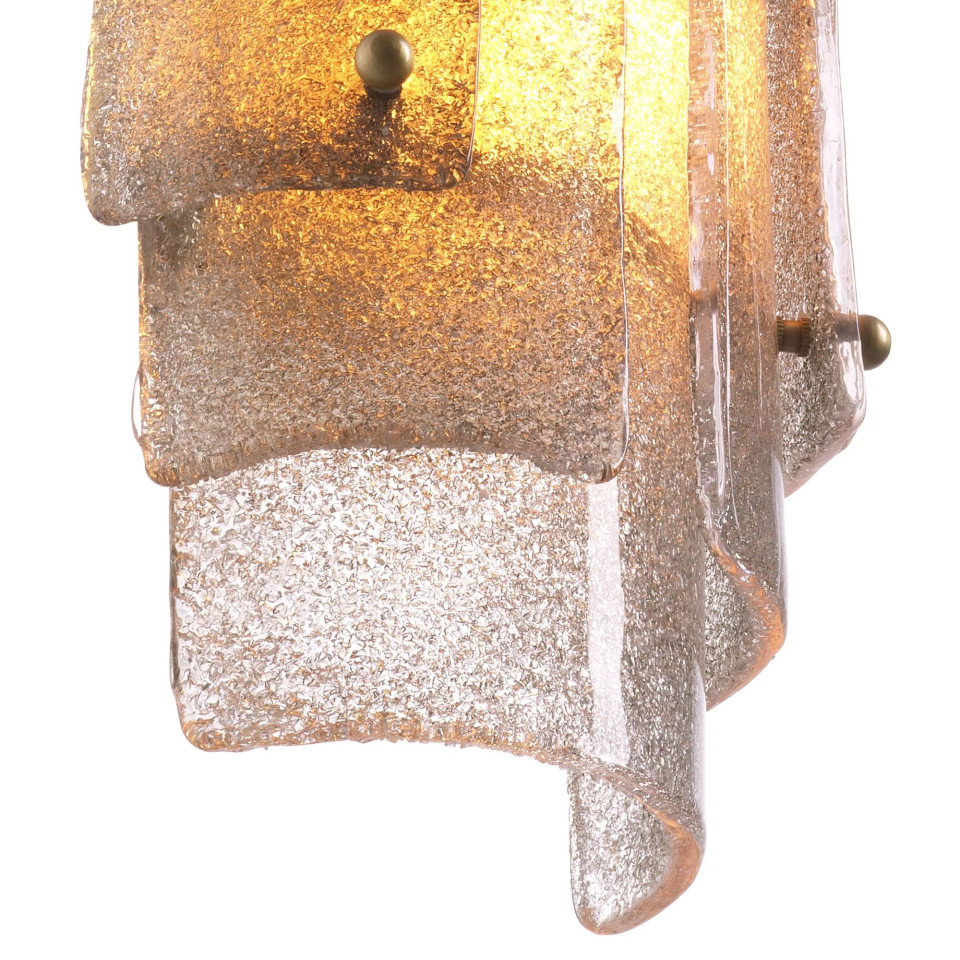 Sylvester vägglampa mässing/glas 49cm Eichholtz Sylvester vägglampa mässing/glas 49cm