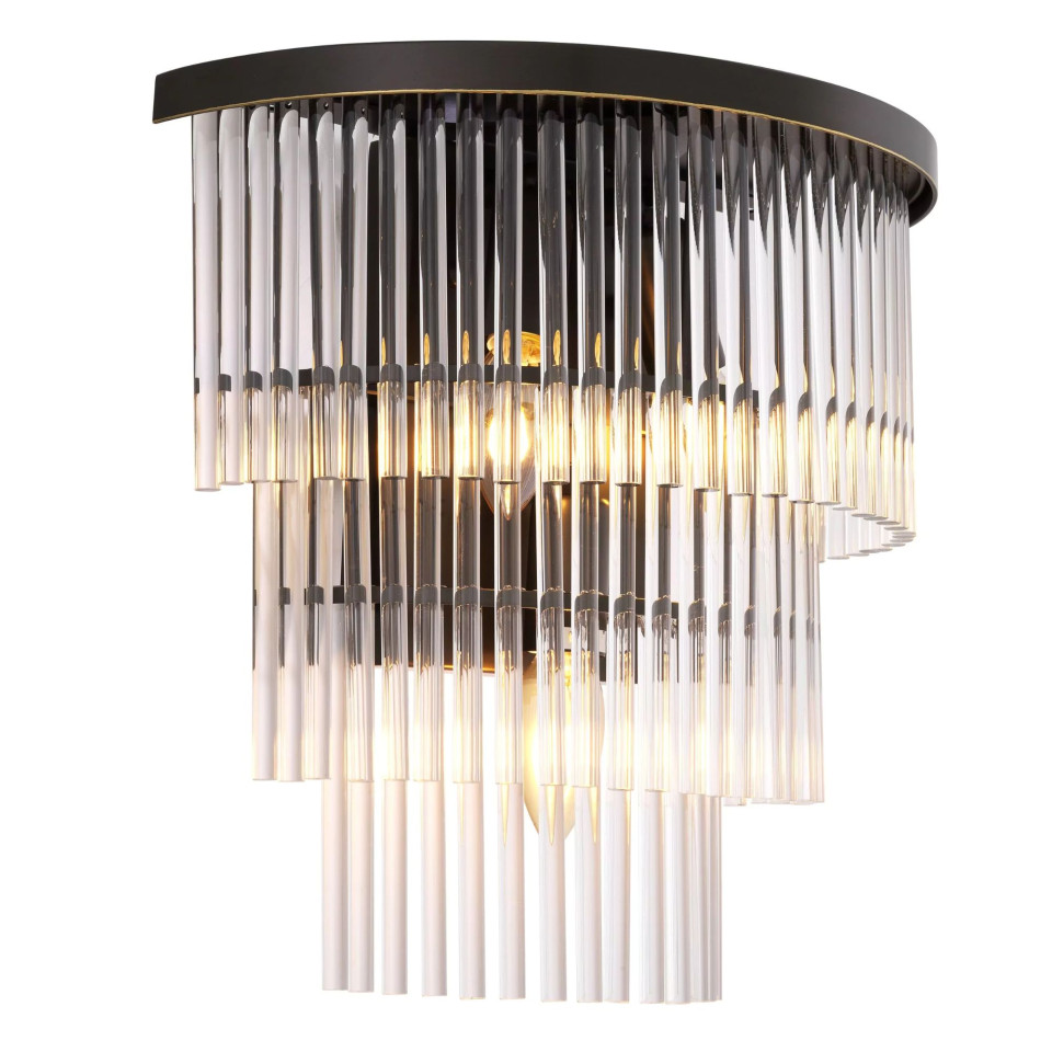 East Wall Lamp Bronze/Glass 32.5cm
