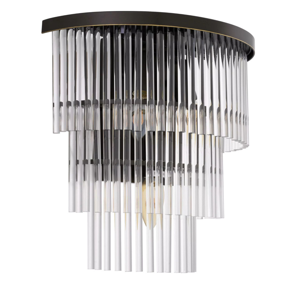 East Wall Lamp Bronze/Glass 32.5cm