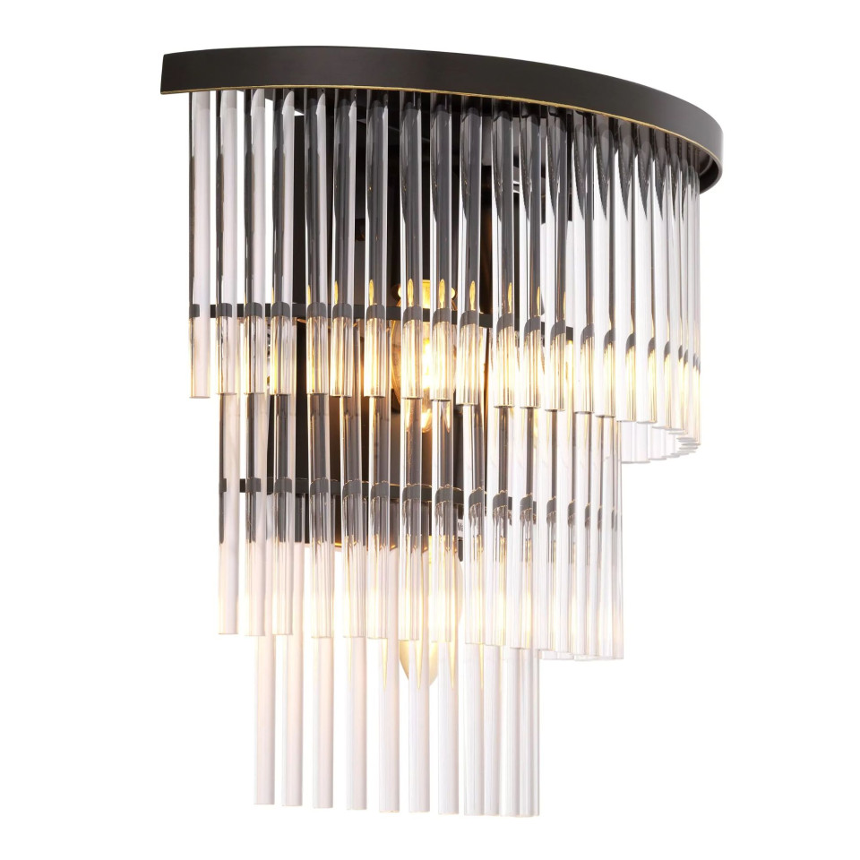 East Wall Lamp Bronze/Glass 32.5cm
