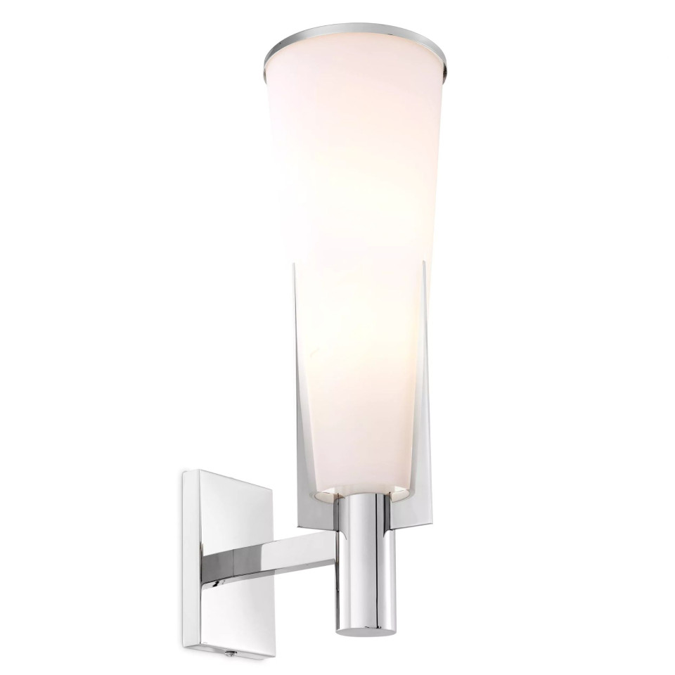 Dino Wall Lamp Nickel/White 40.5cm Eichholtz Dino Wall Lamp Nickel/White 40.5cm