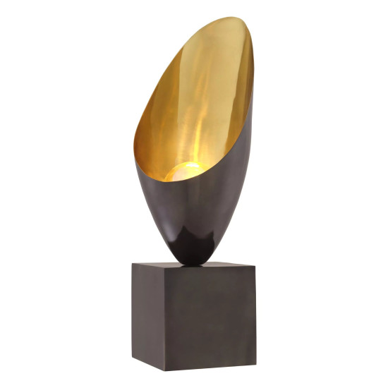 Grotto Table Lamp Gunmetal/Gold/Black 70.5cm Grotto Table Lamp Gunmetal/Gold/Black 70.5cm