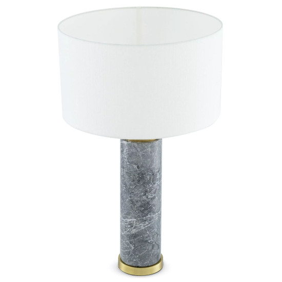 Lxry Table Lamp Grey/Brass/Off-white 75cm Lxry Table Lamp Grey/Brass/Off-white 75cm