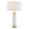 Lxry bordslampa vit/mässing 75 cm Lxry bordslampa vit/mässing 75 cm
