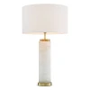 Lxry bordslampa vit/mässing 75 cm