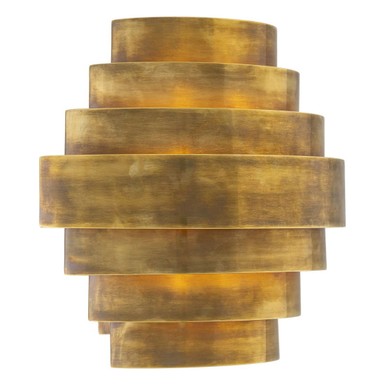 Rizzi Double vägglampa mässing 31 cm Rizzi Double vägglampa mässing 31 cm
