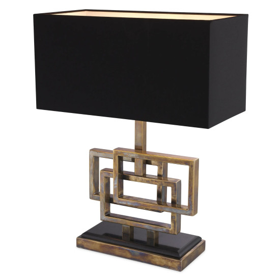 Windolf bordslampa vintage mässing/svart 48 cm Windolf bordslampa vintage mässing/svart 48 cm