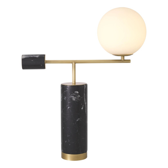 Xperience Table Lamp Black/Brass/White 62.5cm