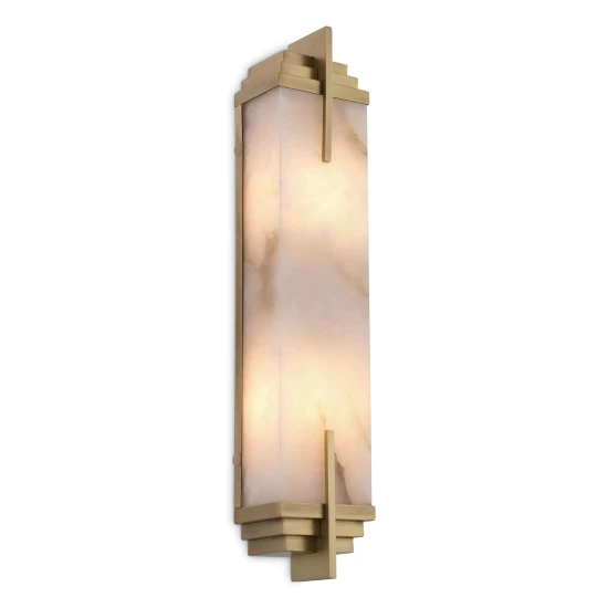 Harman vägglampa mässing/vit 51 cm