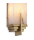 Harman Wall Lamp Brass/White 51cm Eichholtz Harman Wall Lamp Brass/White 51cm