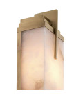 Harman Wall Lamp Brass/White 51cm Eichholtz Harman Wall Lamp Brass/White 51cm