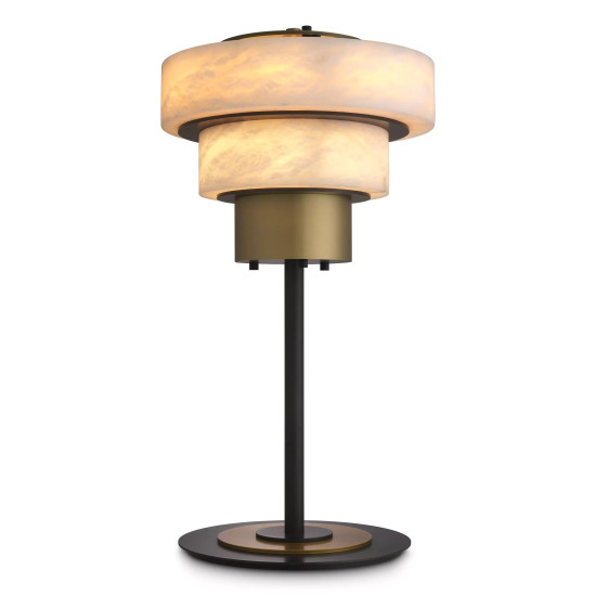 Zereno Table Lamp Brass/Alabaster 66.5cm