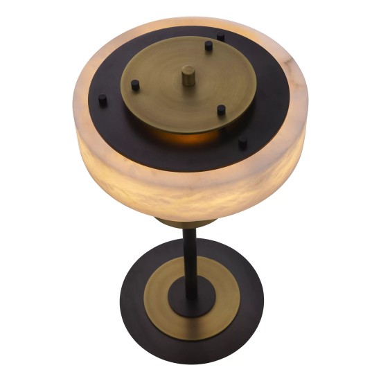 Zereno bordslampa mässing/alabaster 66,5 cm