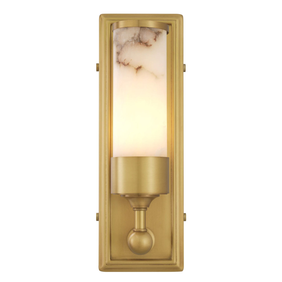 Valentine Wall Lamp Brass/White 38cm Eichholtz Valentine Wall Lamp Brass/White 38cm