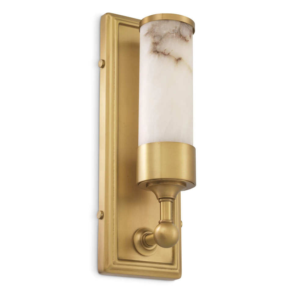 Valentine Wall Lamp Brass/White 38cm Eichholtz Valentine Wall Lamp Brass/White 38cm
