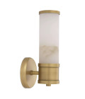 Claridges Single vägglampa mässing/vit 29,5cm Eichholtz Claridges Single vägglampa mässing/vit 29,5cm