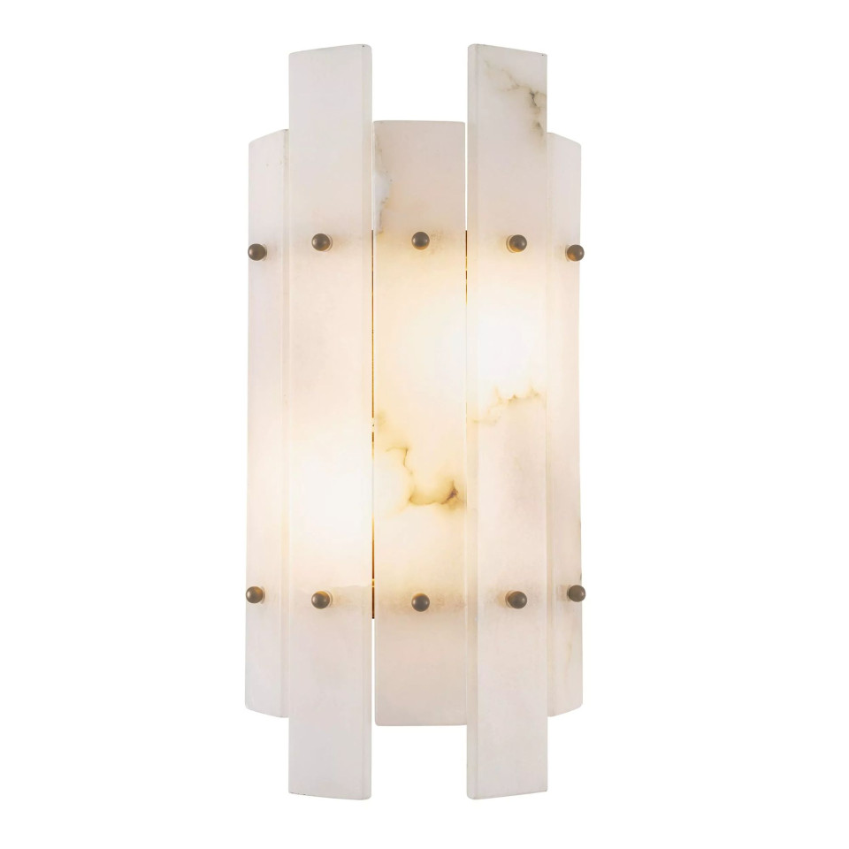 Ruby vägglampa mässing/vit 40cm Eichholtz Ruby vägglampa mässing/vit 40cm