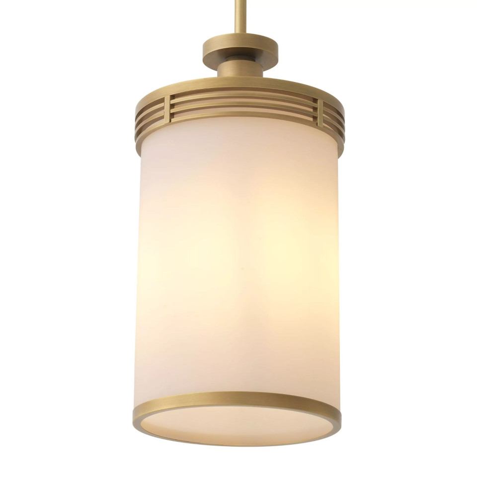 Fayence Ceiling Lamp Brass/White 28.5cm Eichholtz Fayence Ceiling Lamp Brass/White 28.5cm