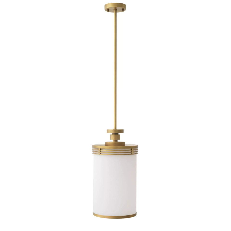 Fayence Ceiling Lamp Brass/White 28.5cm Eichholtz Fayence Ceiling Lamp Brass/White 28.5cm