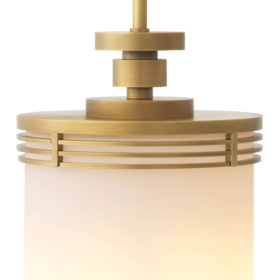 Fayence Ceiling Lamp Brass/White 28.5cm Eichholtz Fayence Ceiling Lamp Brass/White 28.5cm