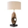 D'Ancona bordslampa mässing/vit 83 cm