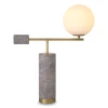Xperience bordslampa grå/mässing/vit 62,5 cm