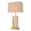 Murray bordslampa mässing/travertin/linne 77,5 cm Murray bordslampa mässing/travertin/linne 77,5 cm